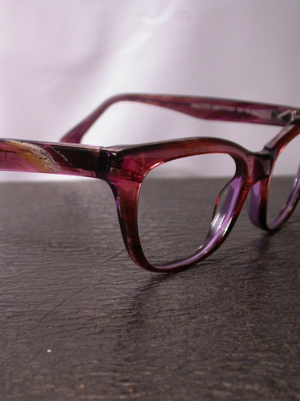 State Optical Halsted Purple Clear Eyeglasses Frames Made in USA
